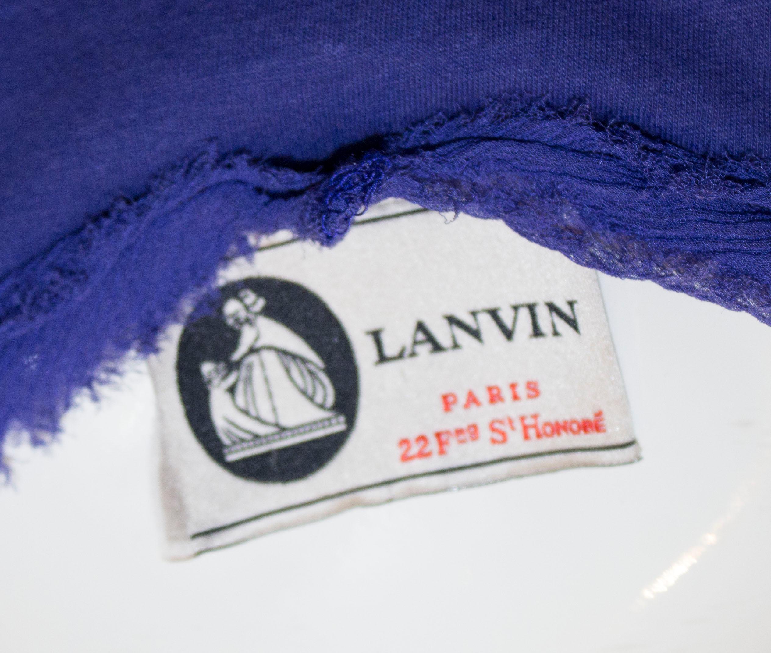 Women's Lanvin Purple Shift Dress For Sale