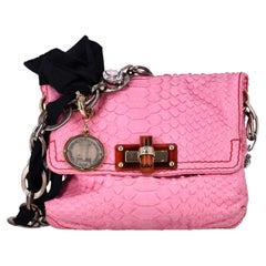 Lanvin Python Skin Mini Happy Bag