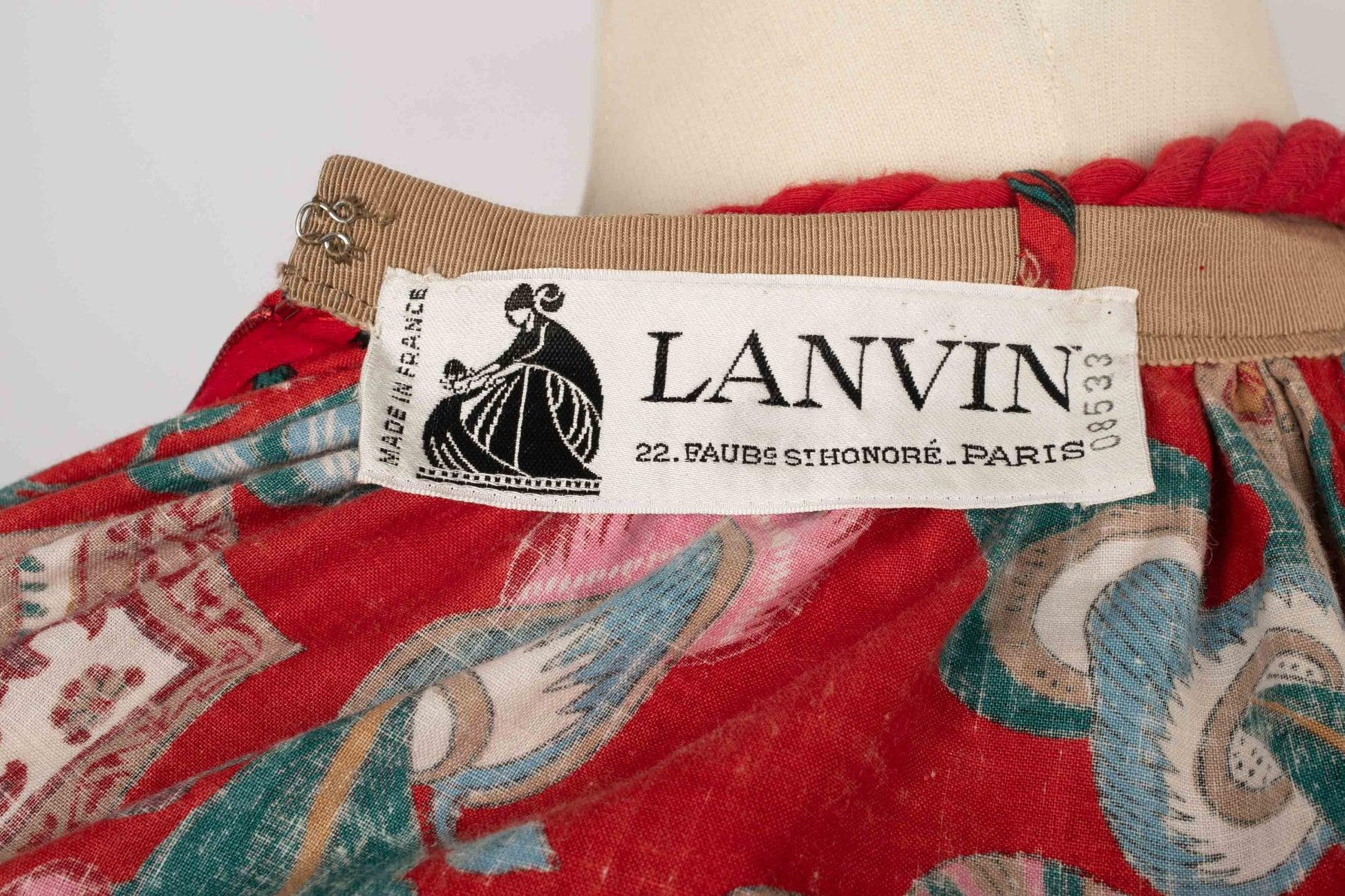 Lanvin Red Cotton Set en vente 4