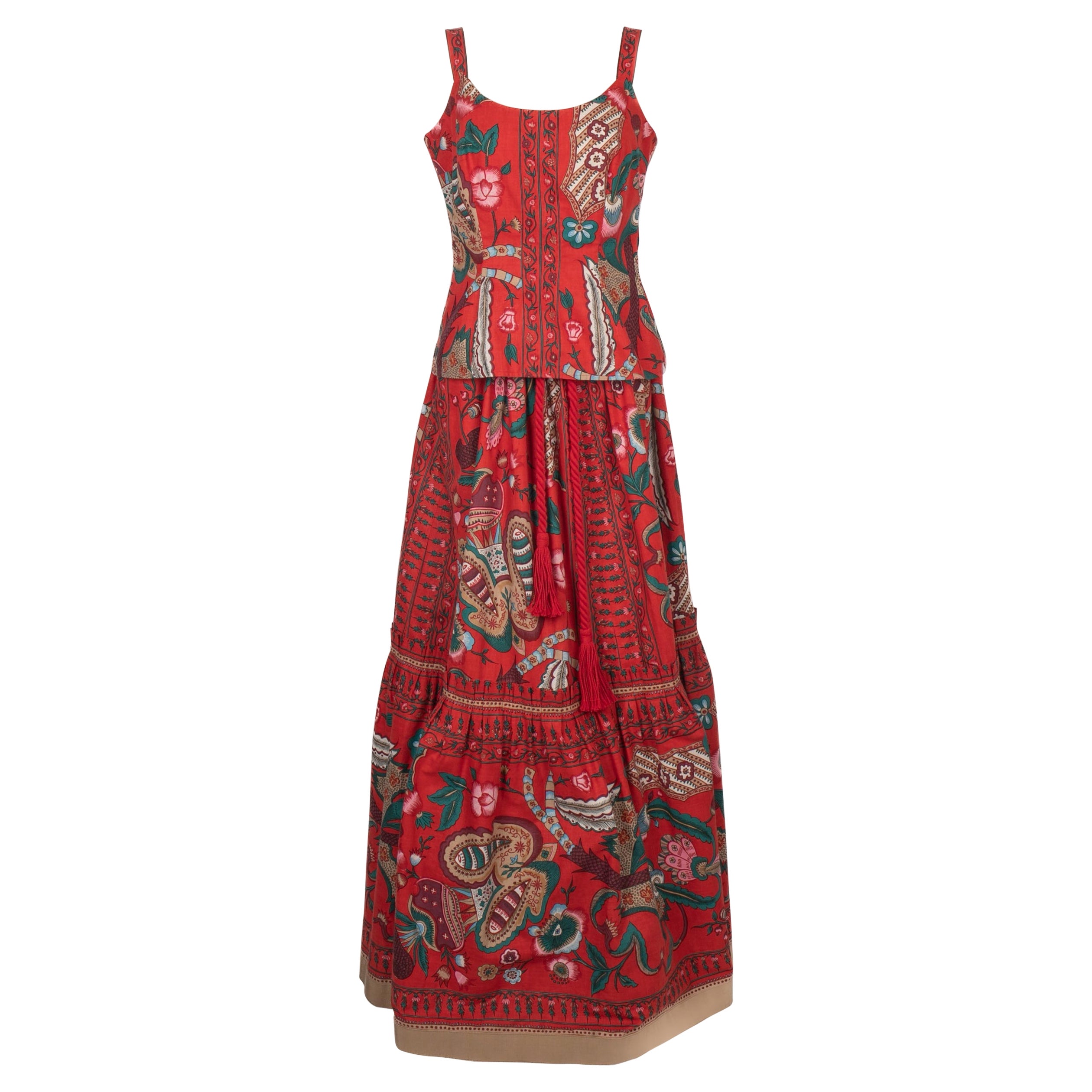 Lanvin Red Cotton Set en vente