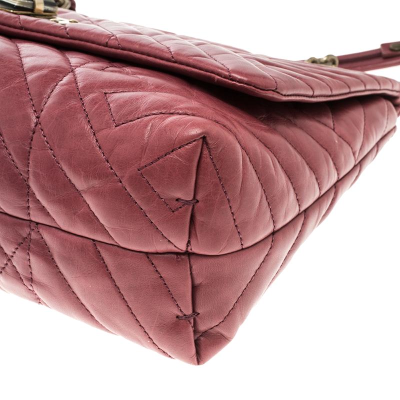 Lanvin Red Leather Medium Happy Classic Shoulder Bag 5