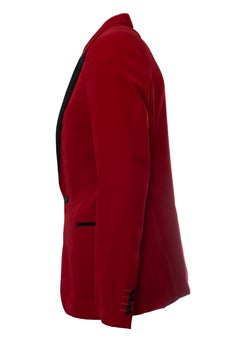 Lanvin, Red velvet blazer