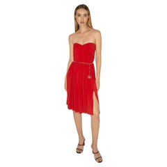 Lanvin Resort 2012 Strapless Boned Bodice Grecian Drape Dress