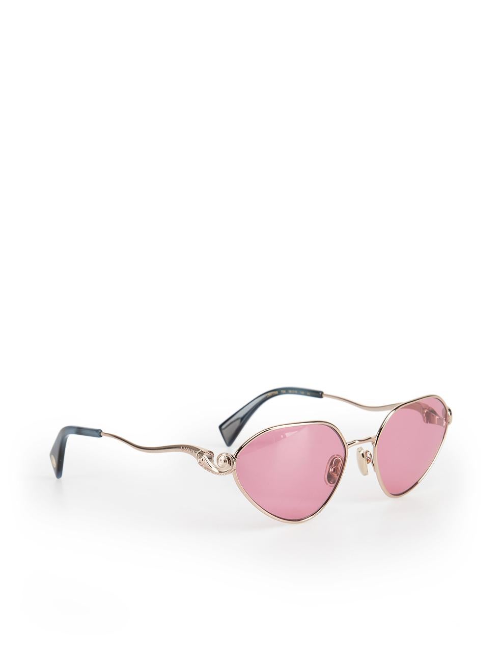 Or Lanvin Rose Gold Cat Eye Sunglasses
