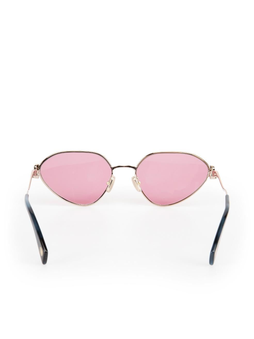 Lanvin Rose Gold Cat Eye Sunglasses Neuf à London, GB