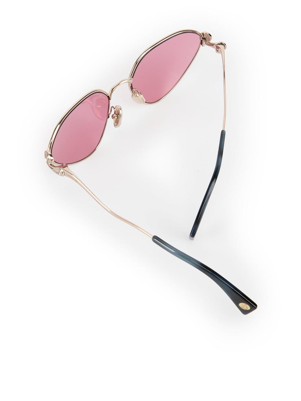 Lanvin Rose Gold Cat Eye Sunglasses 1