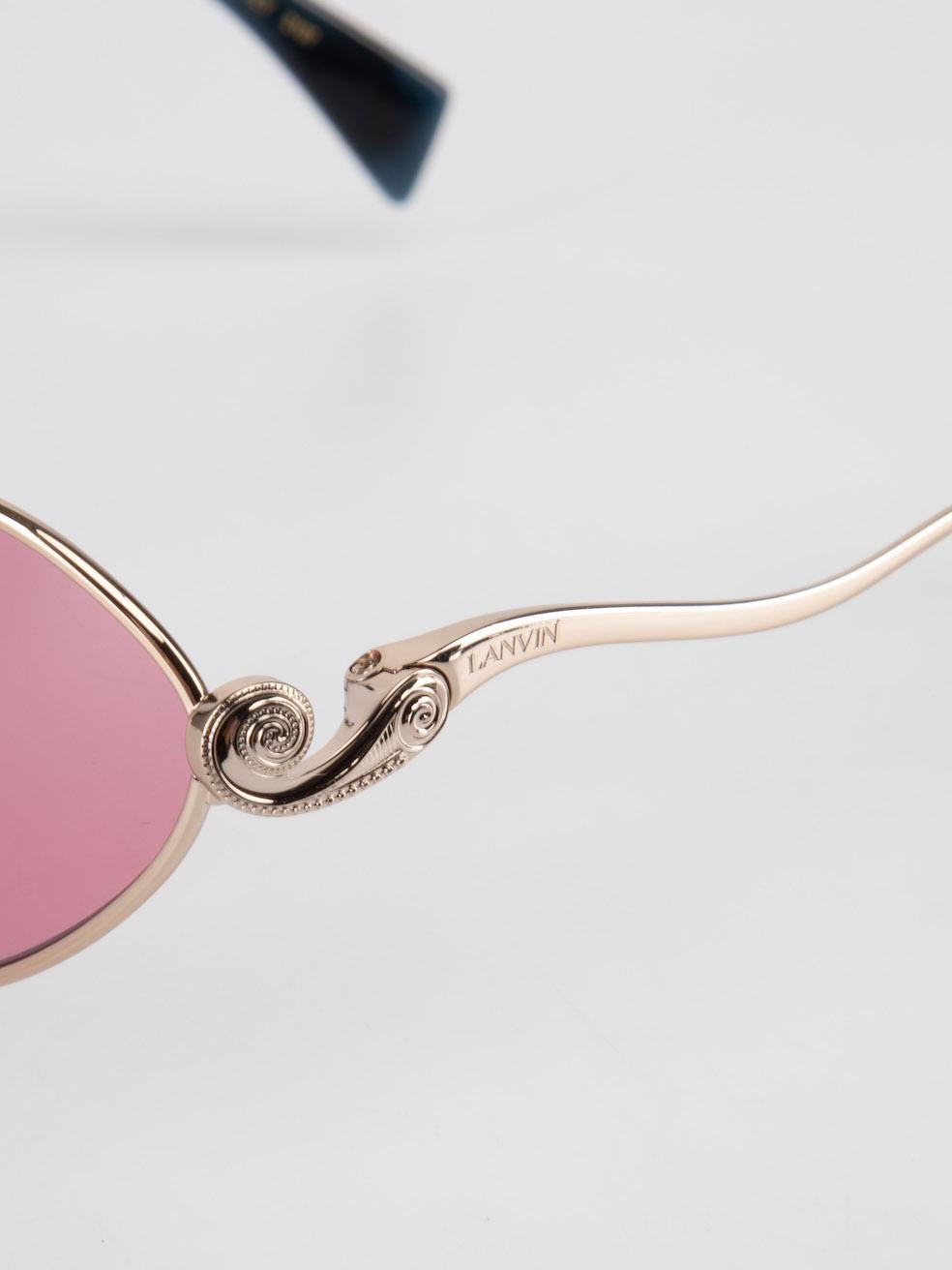 Lanvin Rose Gold Cat Eye Sunglasses 2