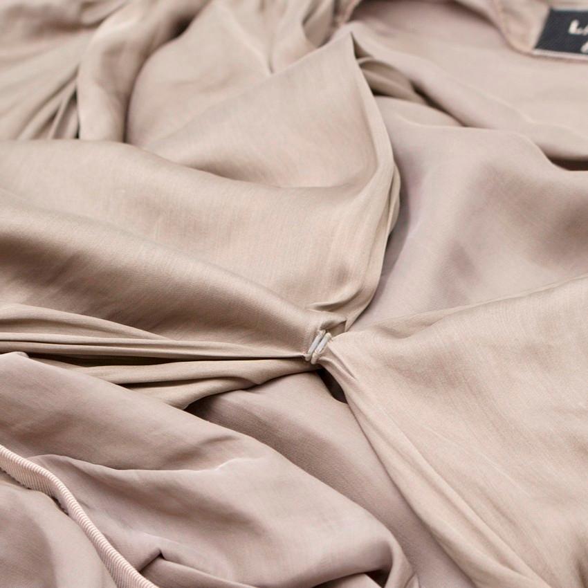 Lanvin Ruched Grey Dress - Size US 6 2