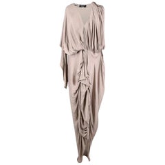 Lanvin Ruched Grey Dress - Size US 6 Lanvin Ruched Grey Dress - Size US 6