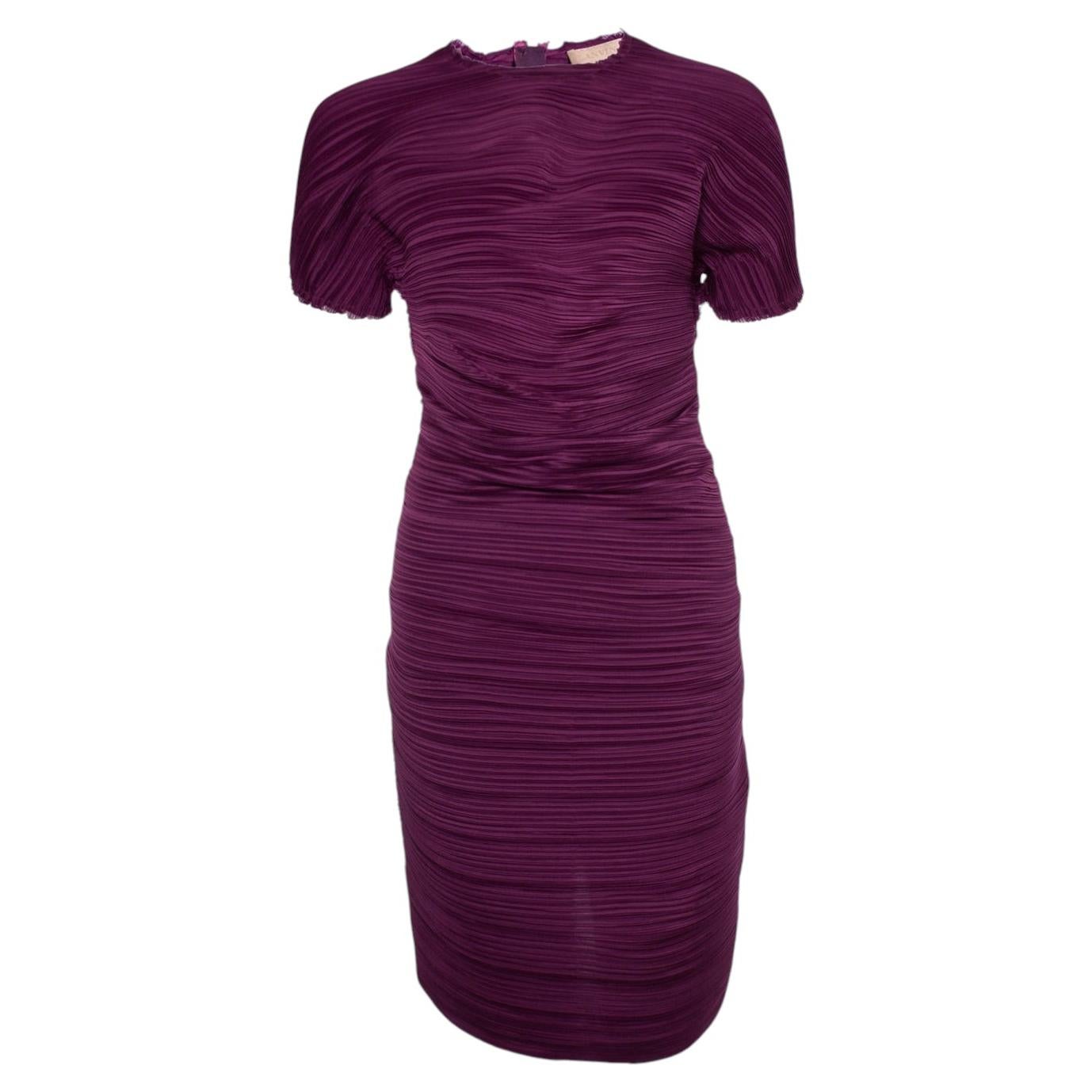 Lanvin, runway purple dress