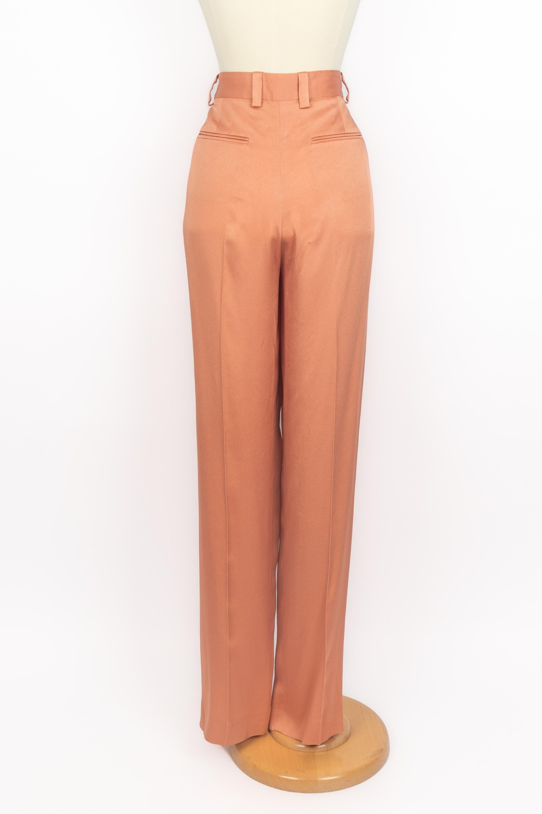 Pantalones de satén Lanvin Naranja en venta