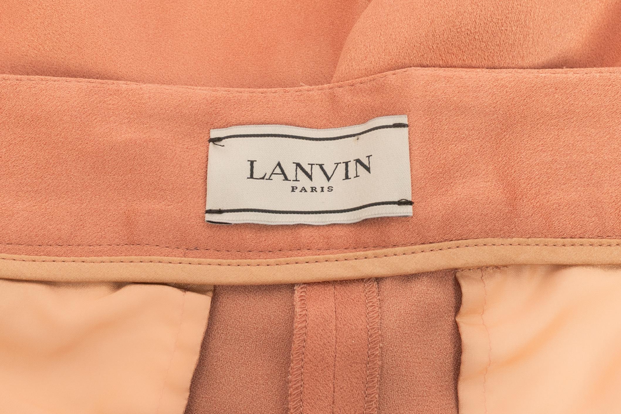 Pantalones de satén Lanvin en venta 4