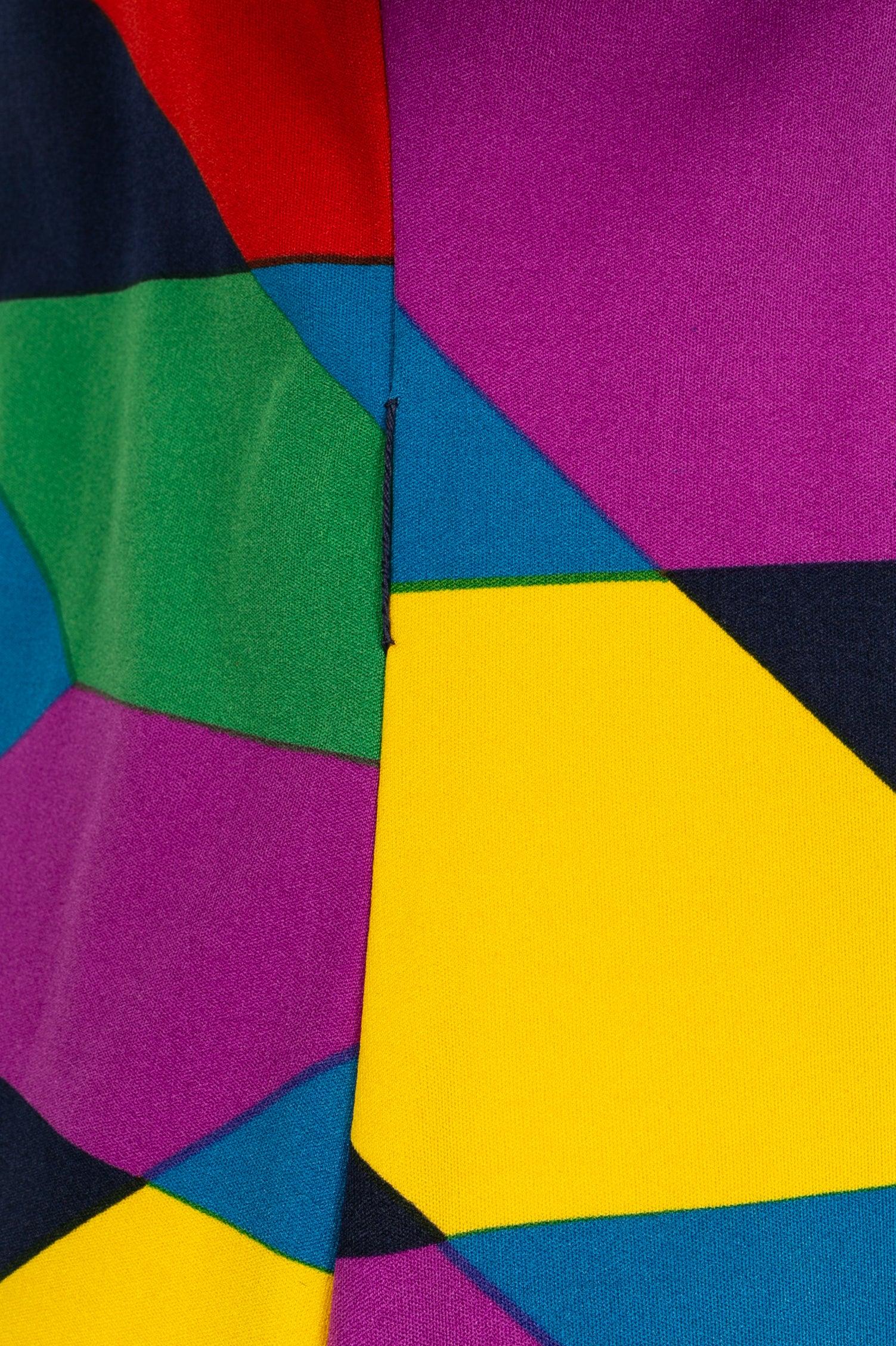Lanvin Short Dress in Multicolored Jersey For Sale 2