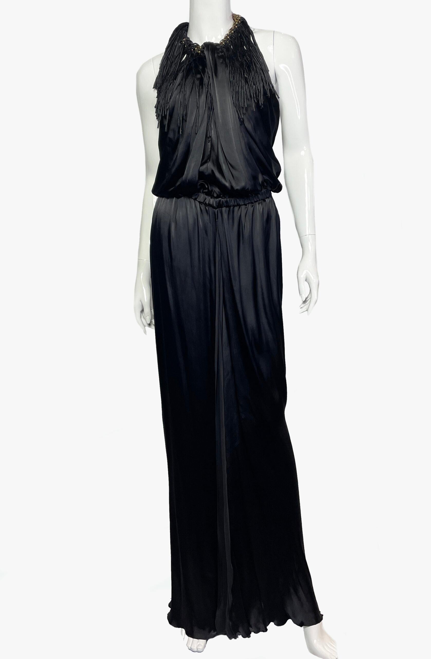 A stunning one-shoulder Lanvin gown with beautiful Greek-inspired drapery by Alber Elbaz. 
Collection 2011
Size – 36 FR (S-M)
Condition: very good. 

........Additional information ........

- Photo might be slightly different from actual item in