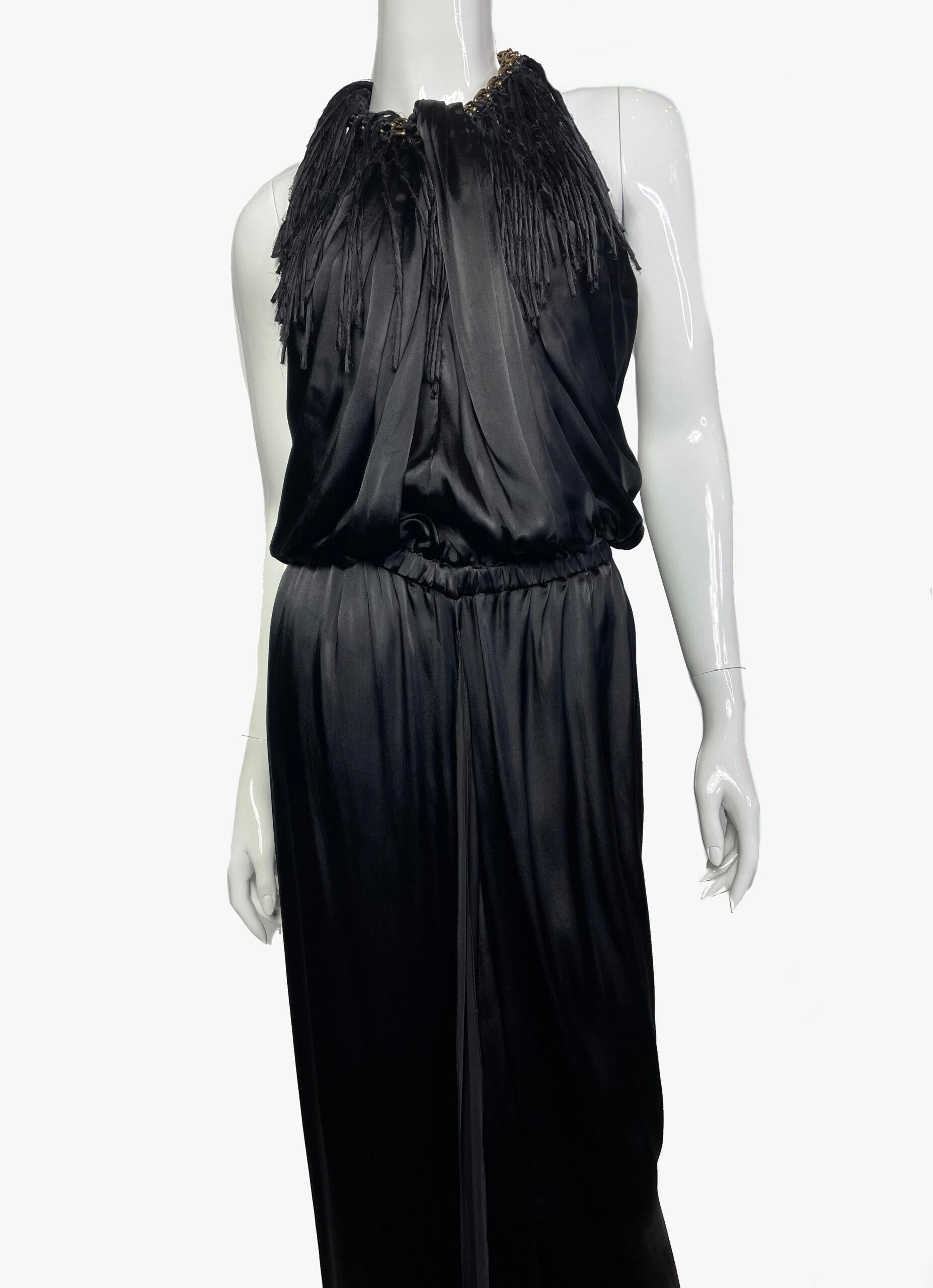 black grecian style dress