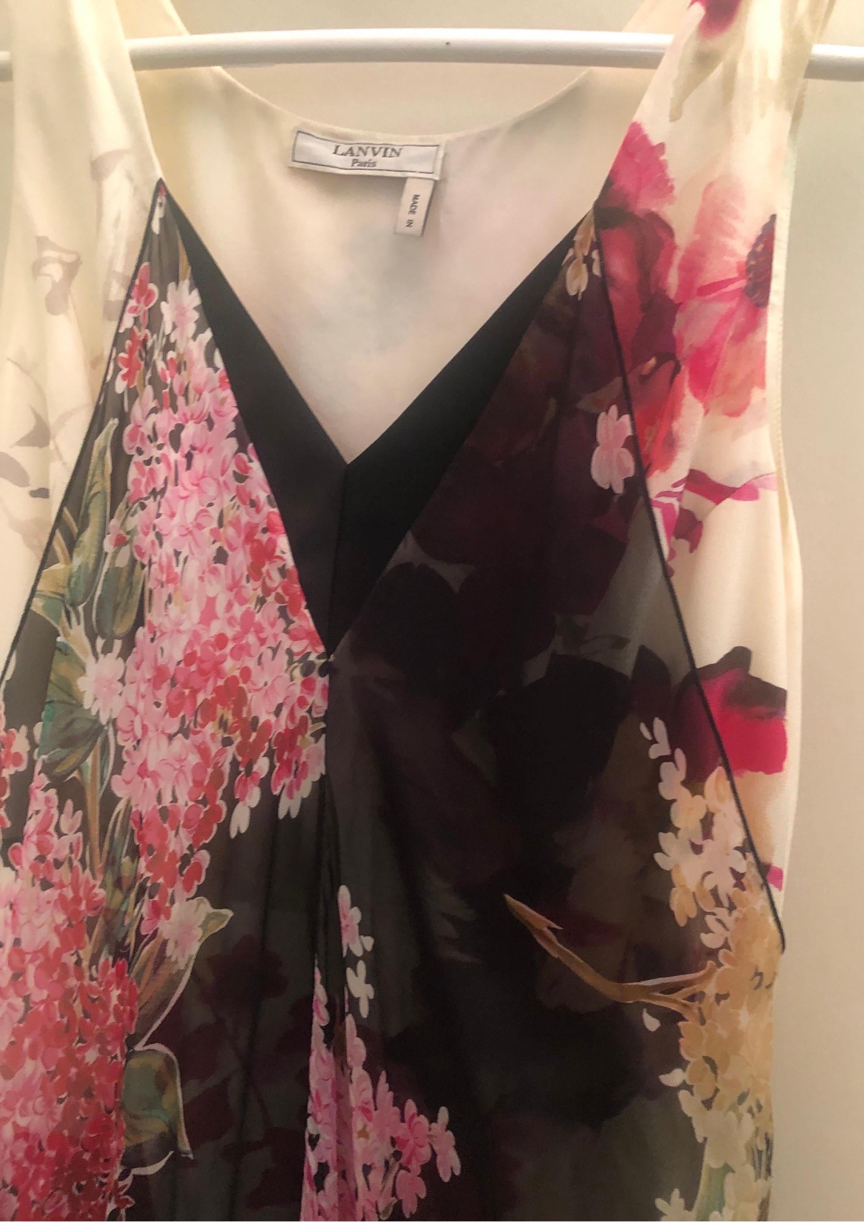 Lanvin Silk Dress In Excellent Condition For Sale In Water Mill, NY