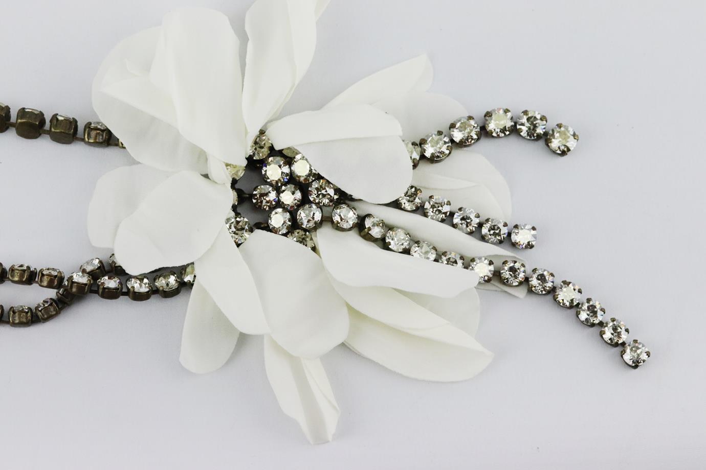 silk flower necklace