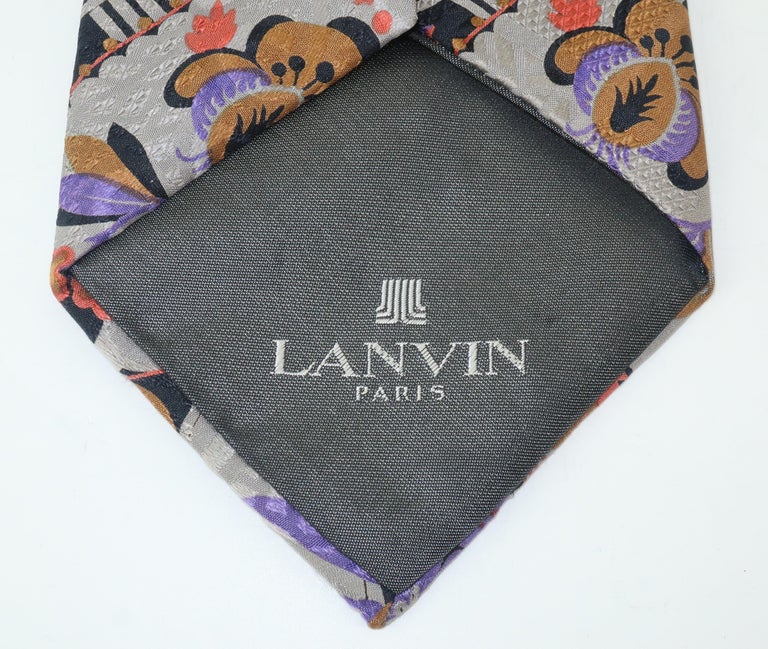 Lanvin Silk Jacquard Men’s Necktie For Sale at 1stDibs