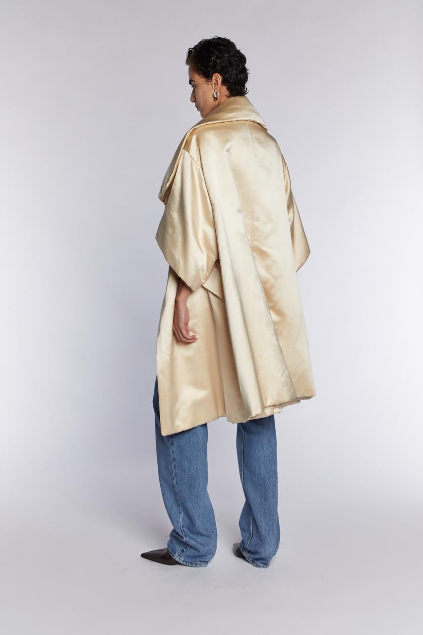 Lanvin Silk Satin Opera Coat 1960s For Sale 11