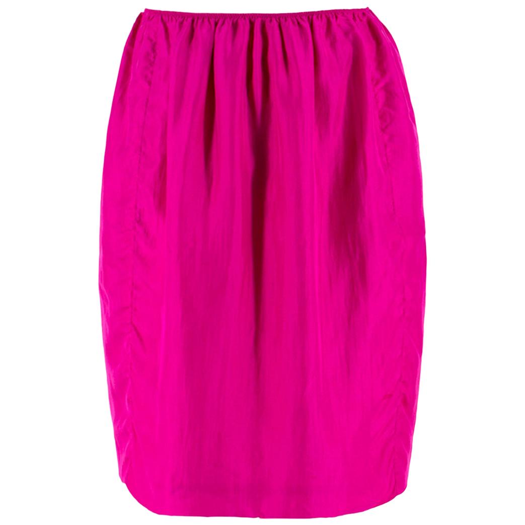 Lanvin Silk Pink Lightweight Skirt - Size US 8 For Sale