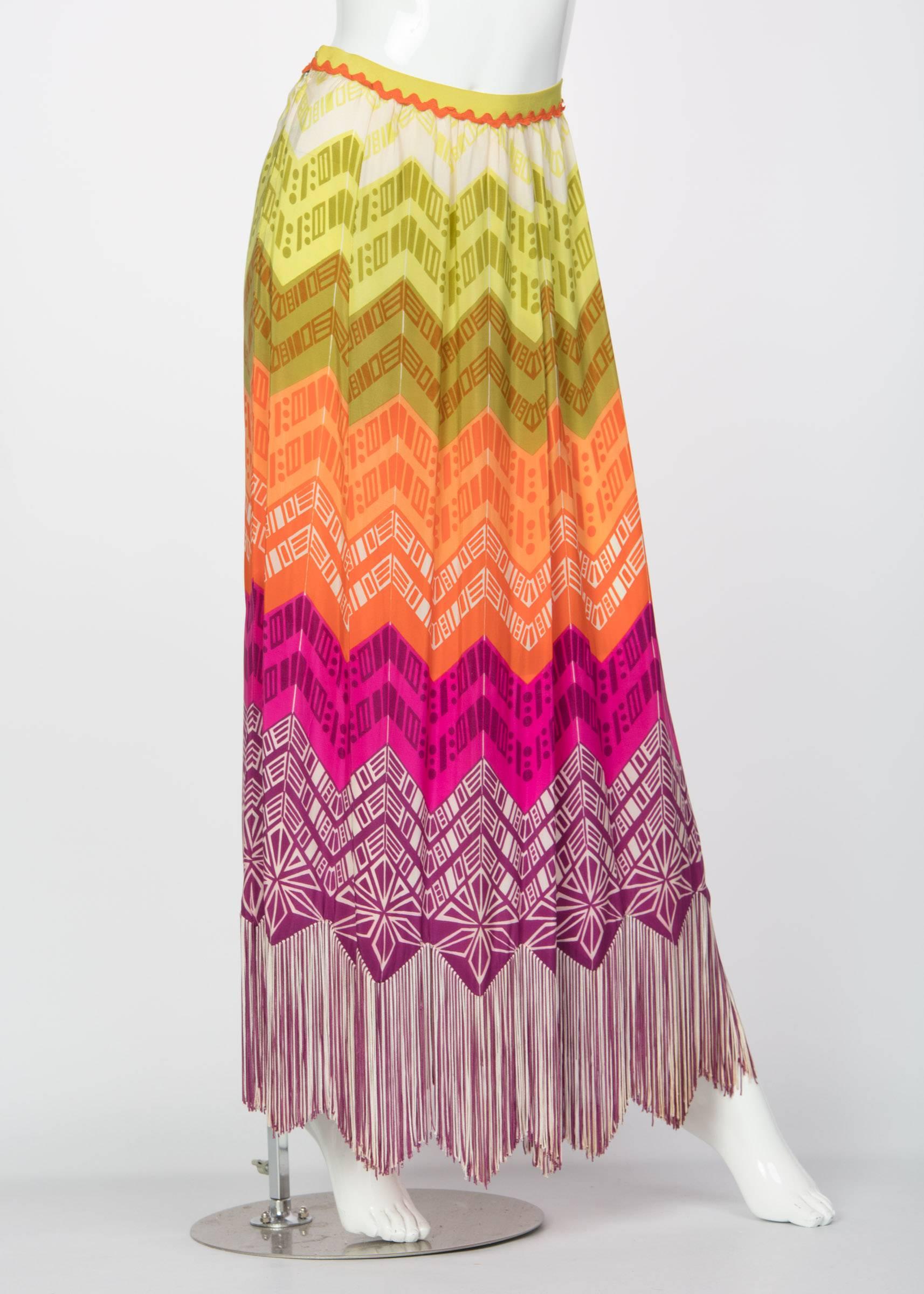 Countercultural styles in the 1970s were iconic, and revolutionary in the realm of fashion. Bohemian, and neo-aesthetic dress trickled up from the subversive youth cultures to the couture houses. Under the direction of Bernard Devaux for women’s