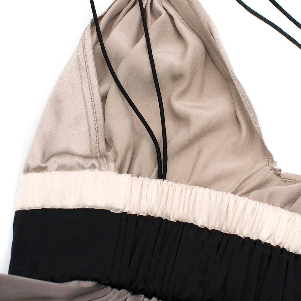 Women's Lanvin Silk V-Neck Pleated Strappy Top - Size US6
