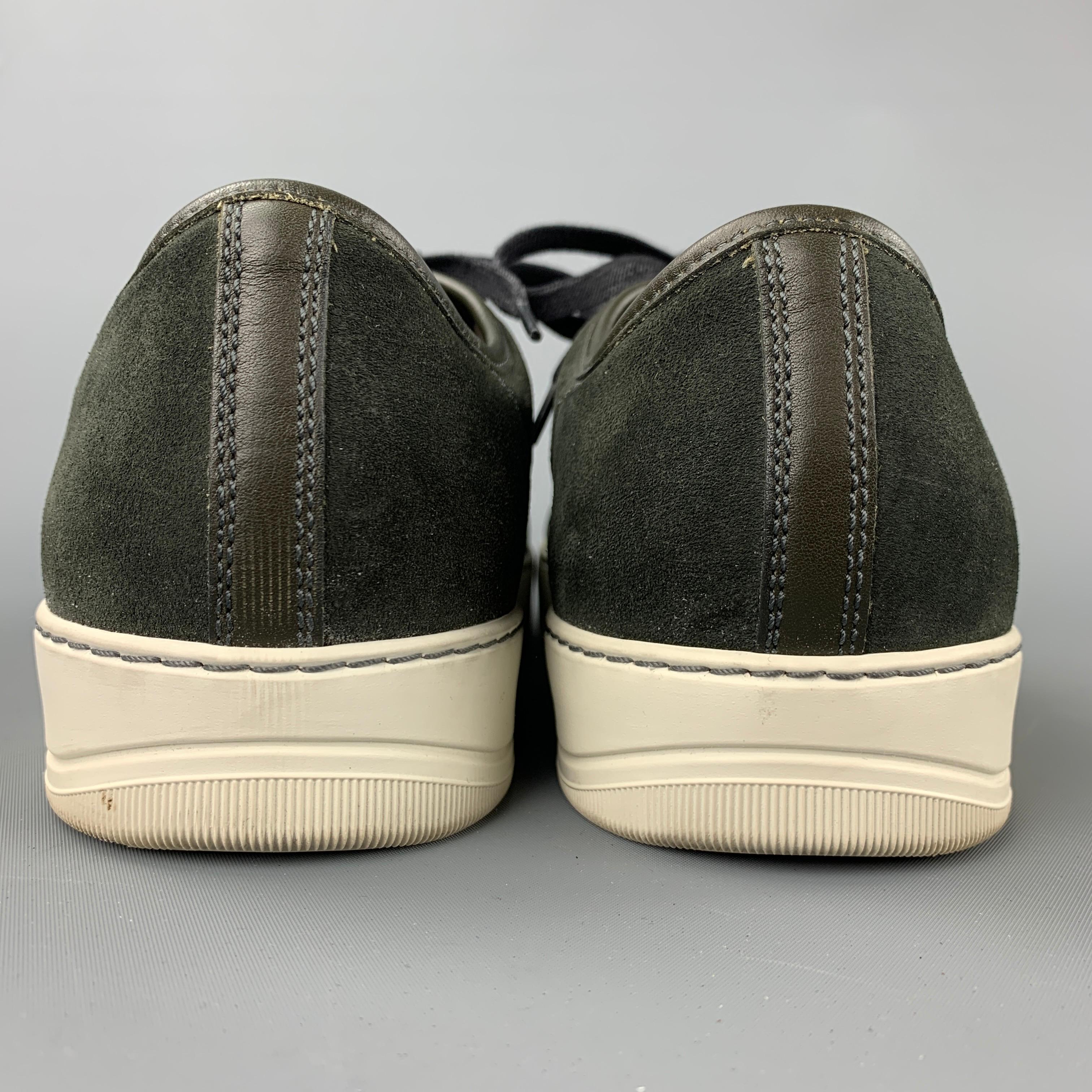 lanvin sneakers olive green