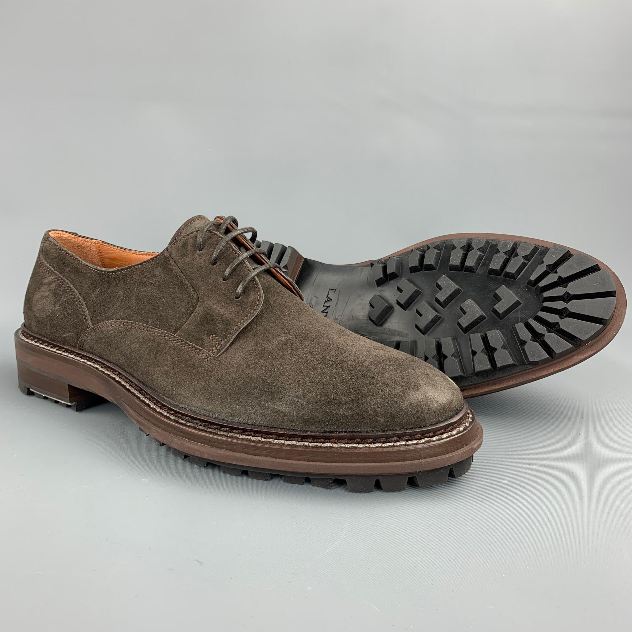 brown suede lace up shoes