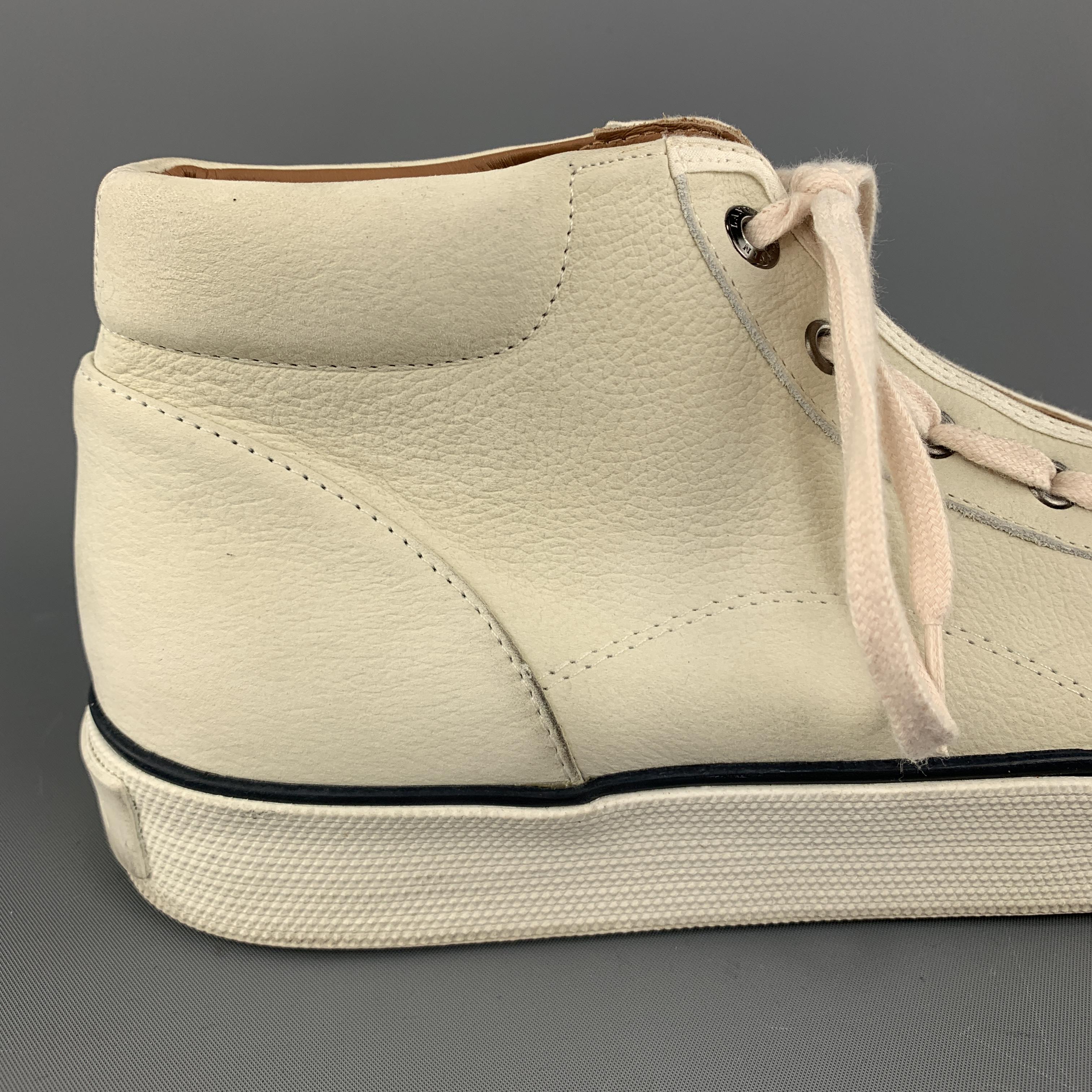 cream lanvin sneakers