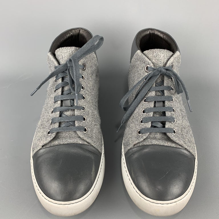 lanvin grey sneakers