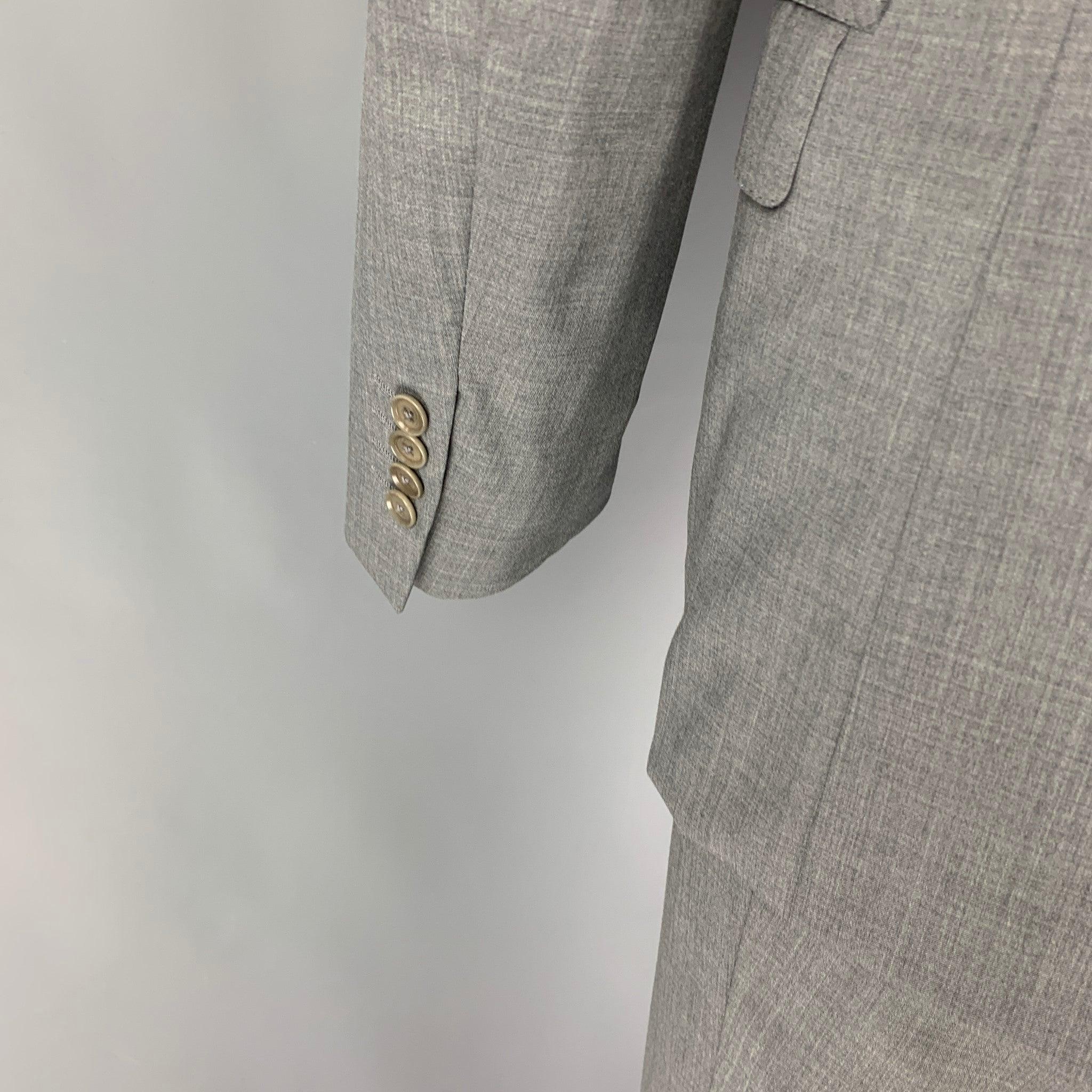 Men's LANVIN Size 40 Gray Wool Notch Lapel Suit