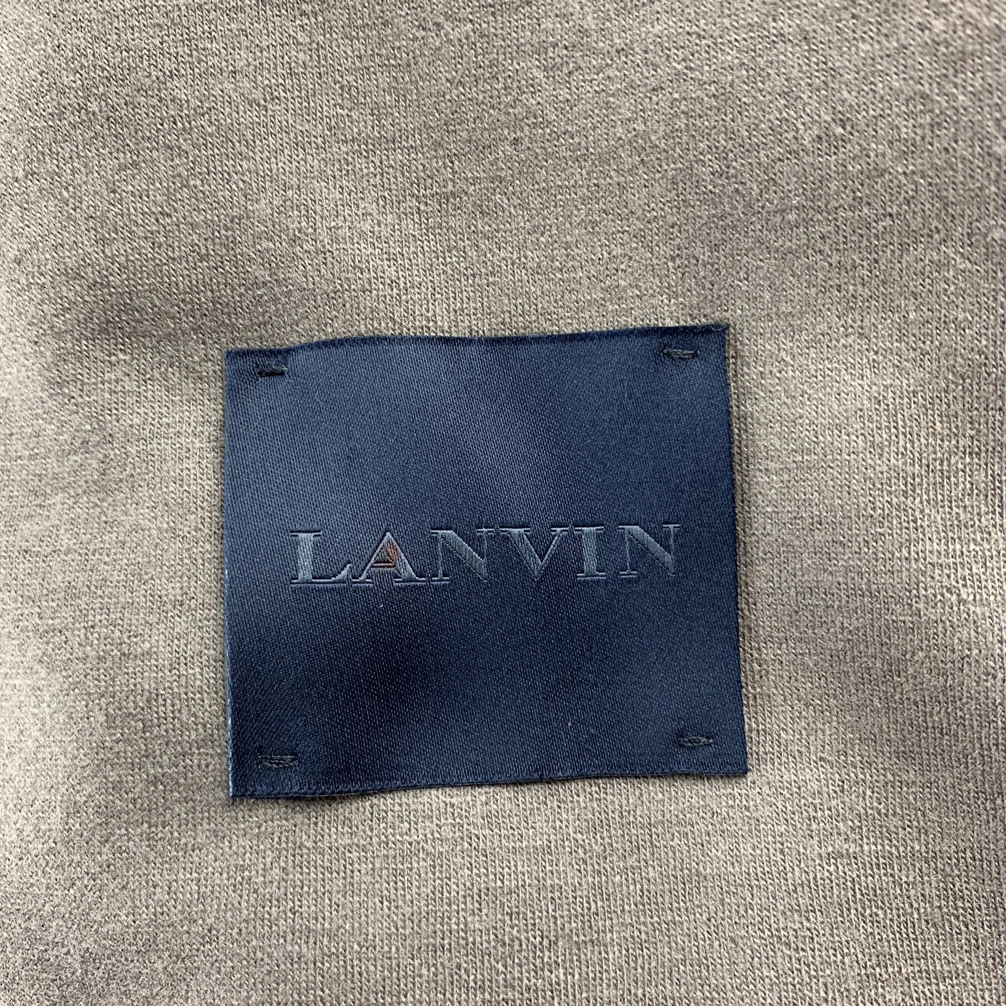Men's LANVIN Size 42 Taupe Wool / Cashmere Notch Lapel Sport Coat