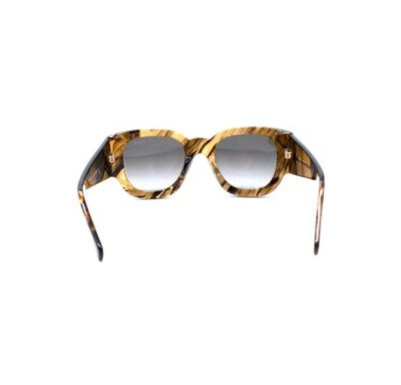 Lanvin Square 'Love'  Tortoiseshell sunglasses For Sale 1
