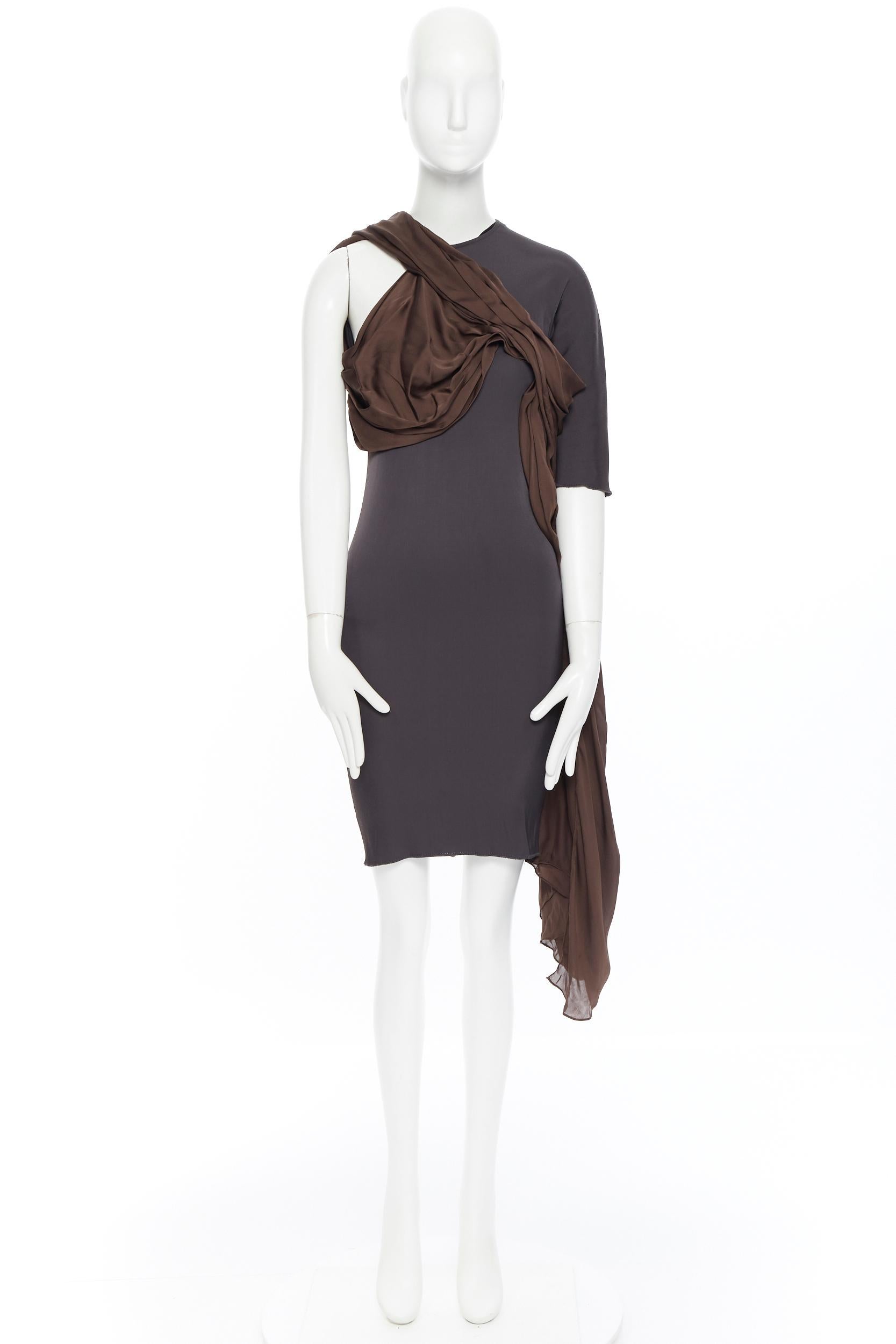 dark brown silk dress
