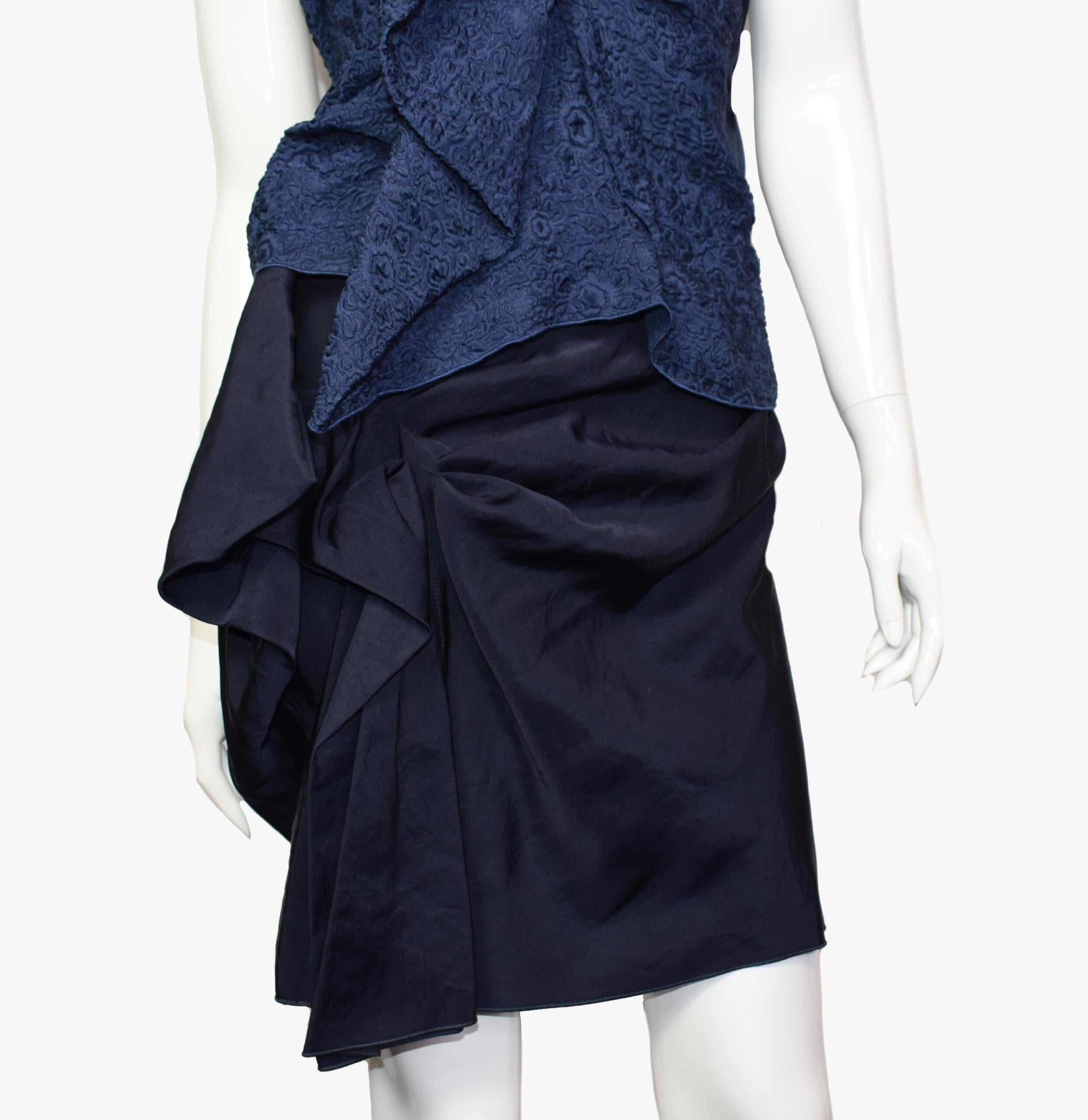 Lanvin Strapless Silk Dress, 2009 In Good Condition For Sale In New York, NY