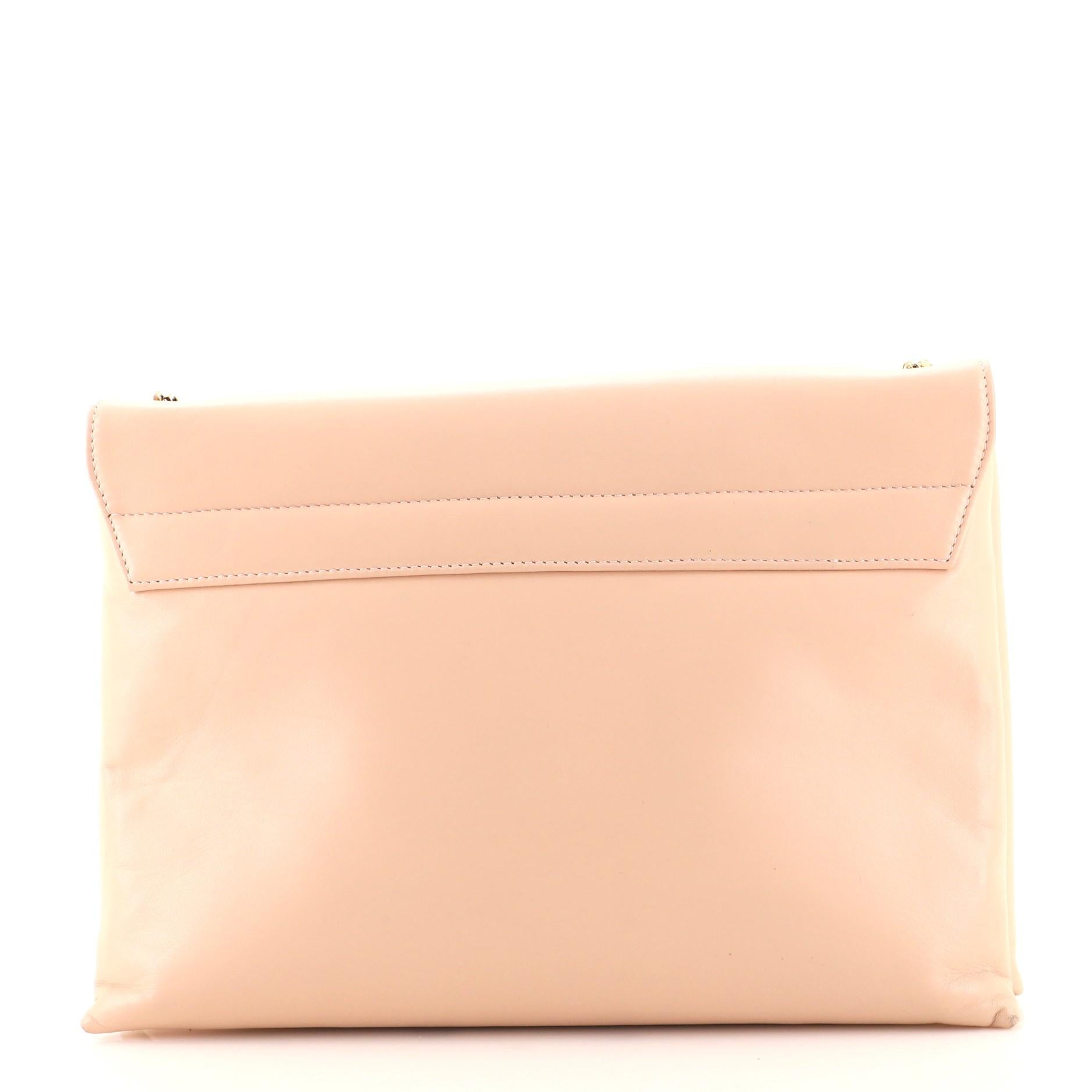 Orange Lanvin Sugar Flap Shoulder Bag Leather Medium