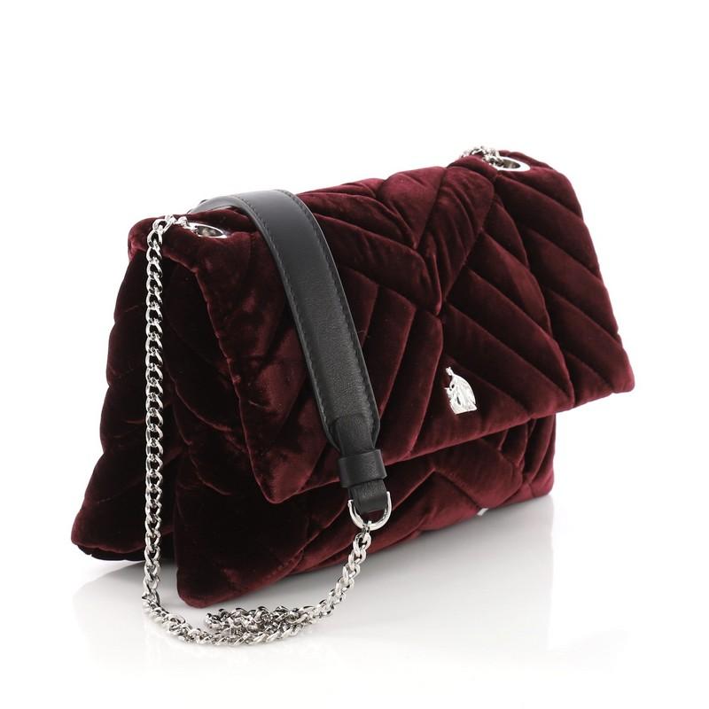 Black Lanvin Sugar Flap Shoulder Bag Quilted Velvet Mini