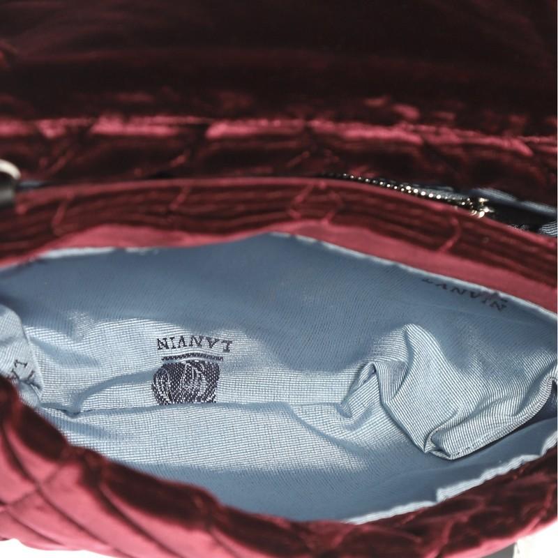 Lanvin Sugar Flap Shoulder Bag Quilted Velvet Mini 1