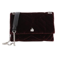 Lanvin Sugar Flap Shoulder Bag Quilted Velvet Mini