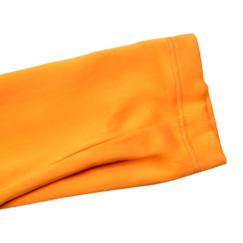 Men's Lanvin Tangerine Silk Jersey Hoodie For Sale