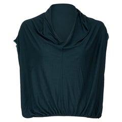 Lanvin, top drapé à manches courtes, taille XL