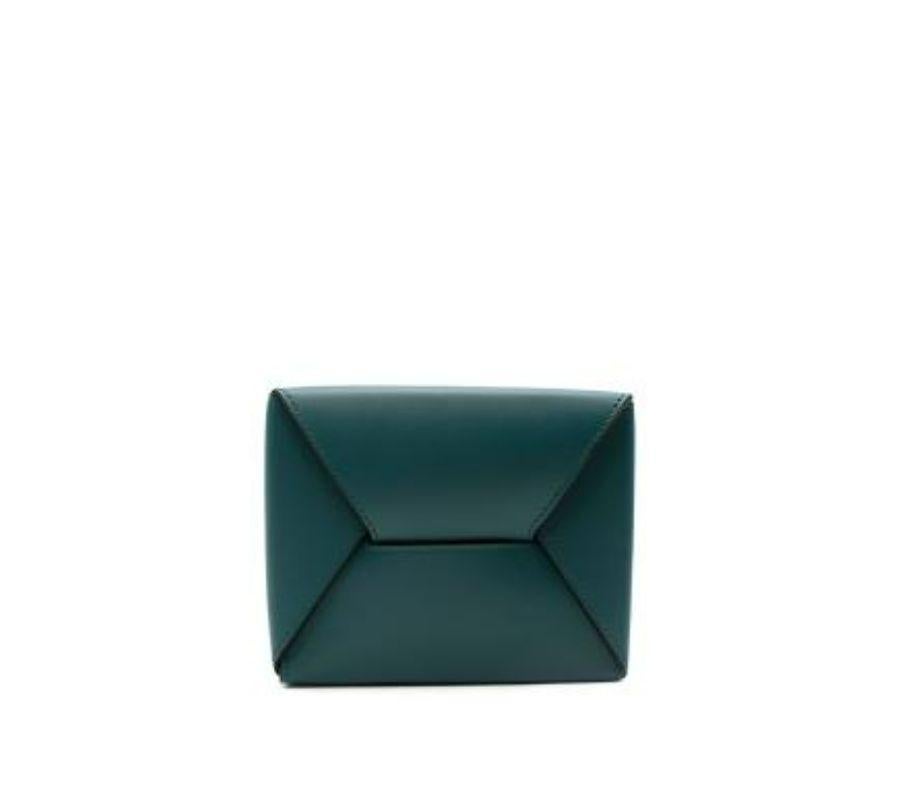 Borsa Tote Happy Box Logo in pelle verde acqua di Lanvin In condizioni ottime in vendita a London, GB