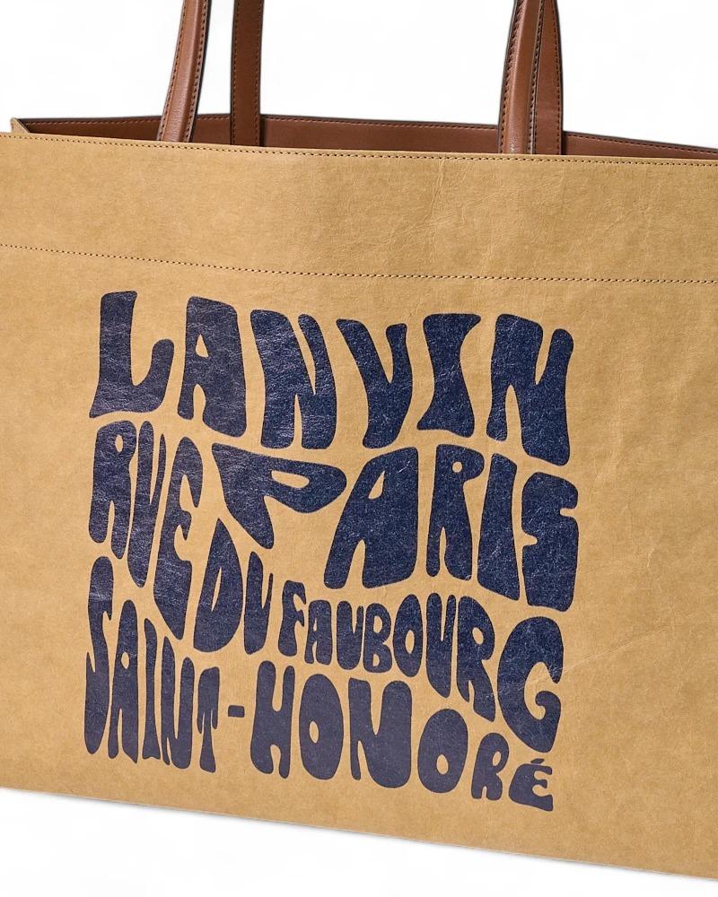Lanvin Tote Cabas Kraft Medium Braun im Angebot 6