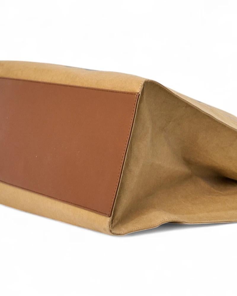 Lanvin Tote Cabas Kraft Medium Braun im Zustand „Hervorragend“ im Angebot in Torre Del Greco, IT