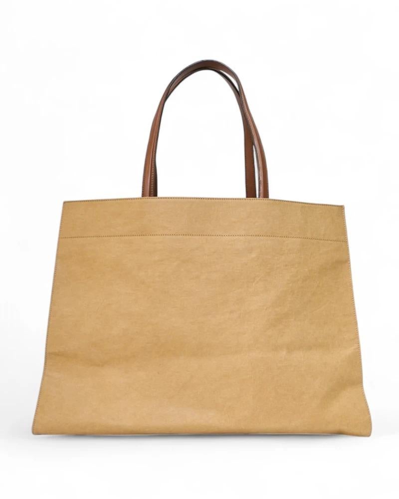 Lanvin Tote Cabas Kraft Medium Braun im Angebot 2