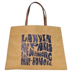 Lanvin Tote Cabas Kraft Medium Brown