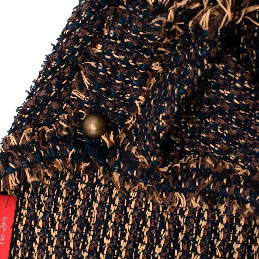 Women's Lanvin Tweed Sleeveless Shift Dress - Estimated Size S 