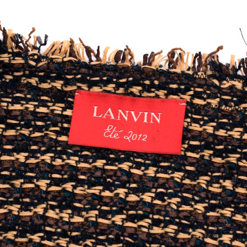 lanvin tweed dress