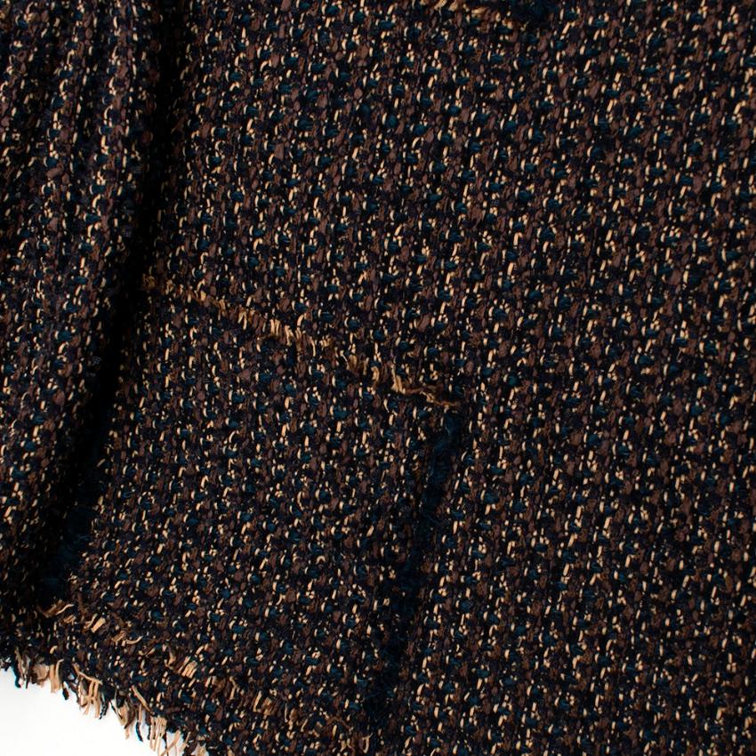 Lanvin Tweed ärmelloses Etuikleid - Größe Small im Angebot 1