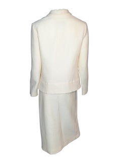 Lanvin Vintage 1990s White Wool Suit